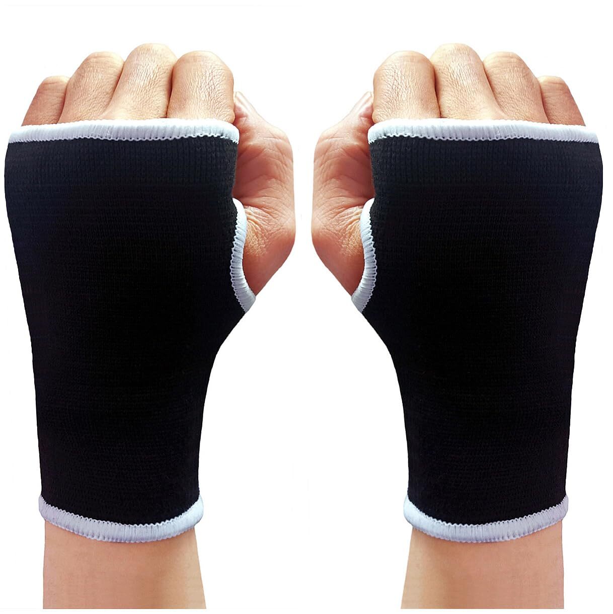 2 Pack Wrist Palm Support Wrist Brace Hand Sleeve Compression Pad for Men Women