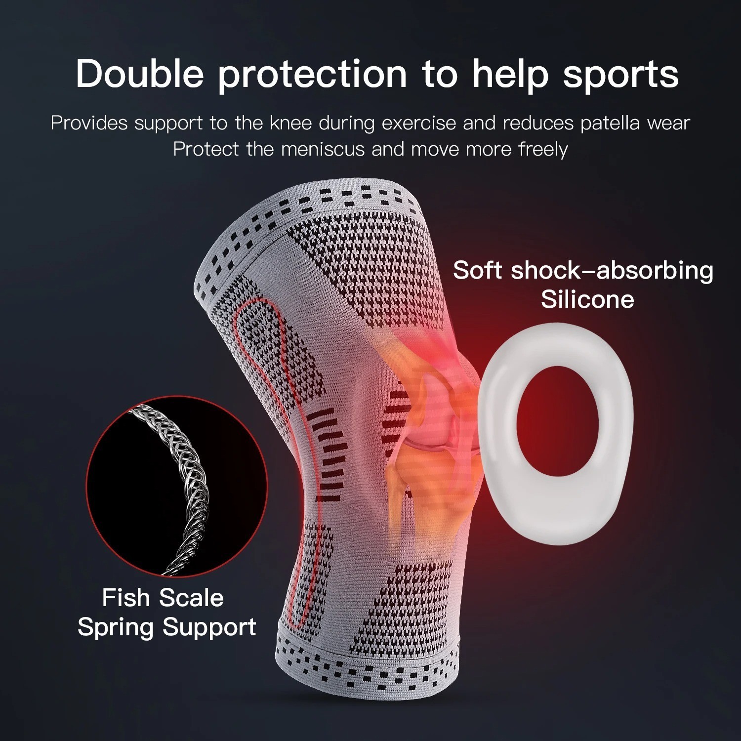 Orthopedic Knee Brace Support Patella Protector for Sports Joint Relief