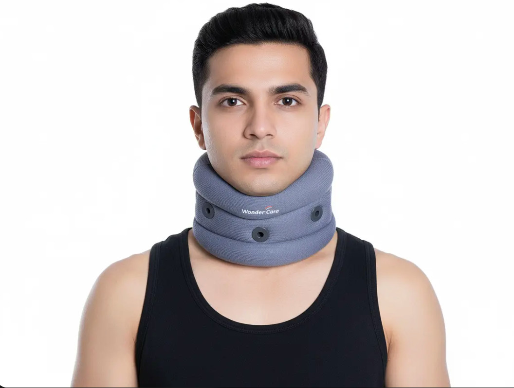 🩵 Wonder Care Soft Cervical Neck Brace Collar Pain Relief Support – Ships fast
