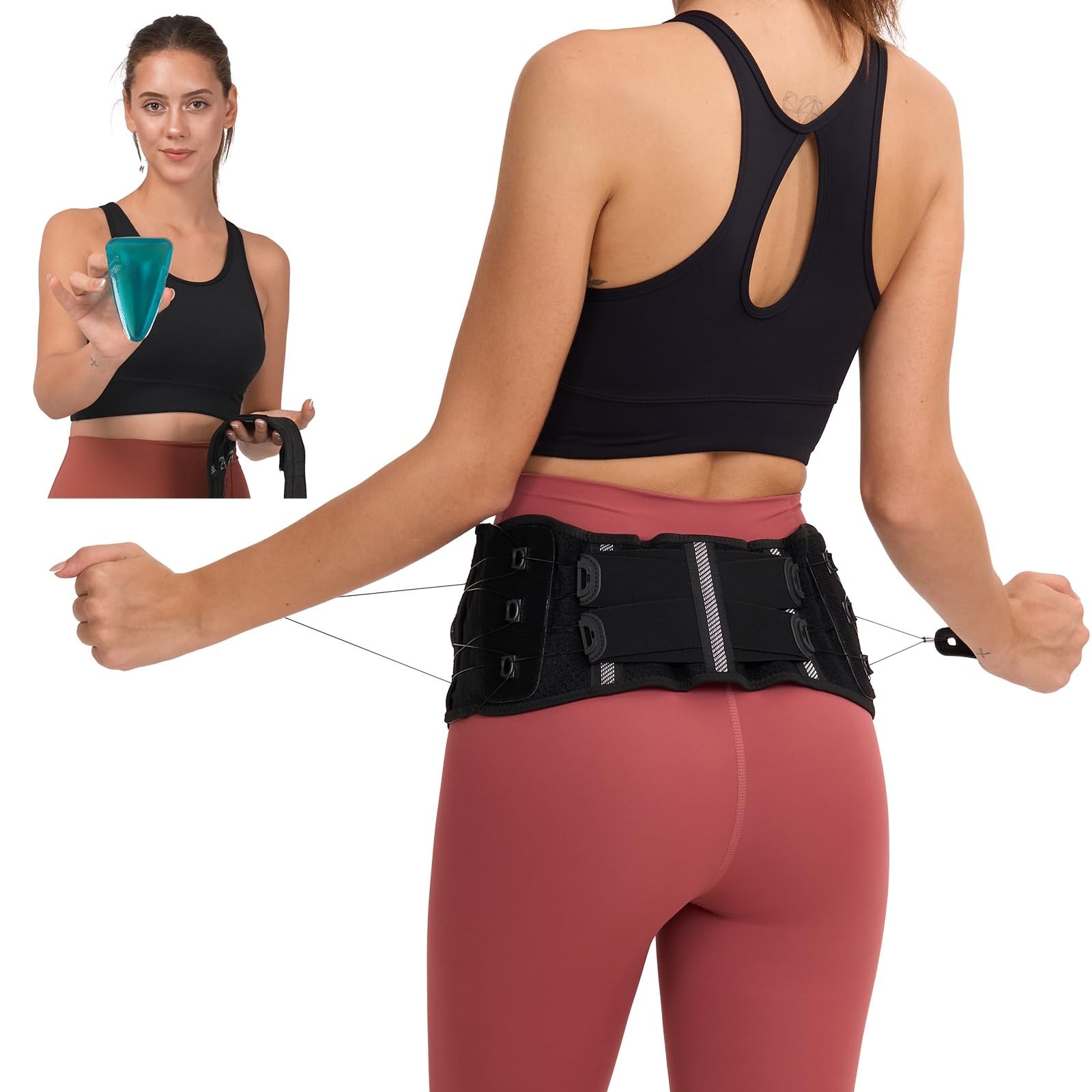 Femovaz® Dual-Adjust SI Joint Belt for Women and Men | Medium/Large, Black