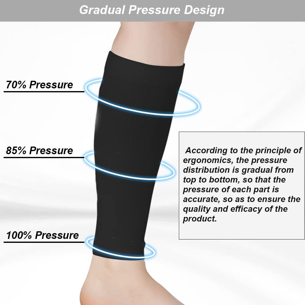 Calf Compression Sleeves for Men & Women (20-30Mmhg) – Leg Compression Sleeve fo