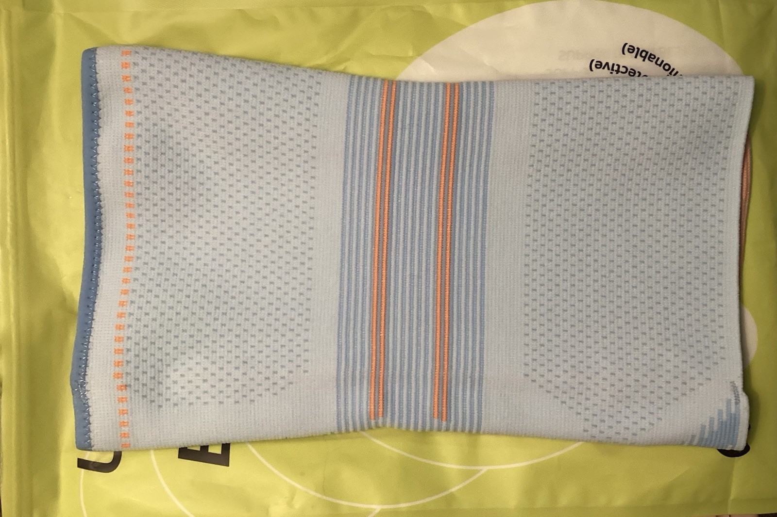 AOFIT Knee Support Compression Brace. Large, Light Blue. New.