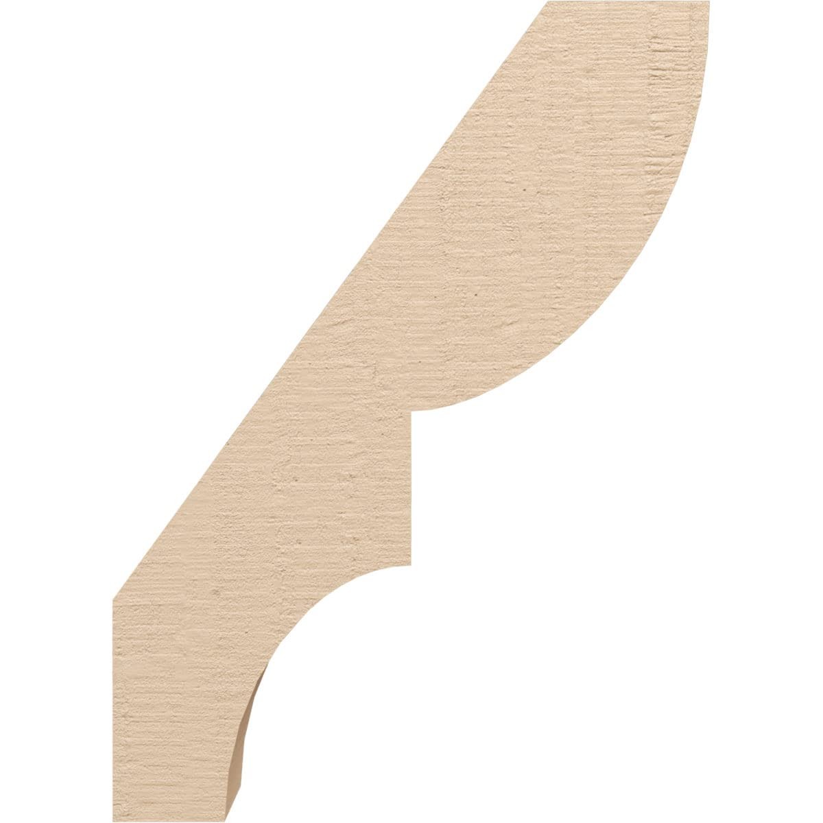 Ekena Millwork Timberthane Rough Cedar Faux Wood Ridgewood Knee Brace 5W X 16D