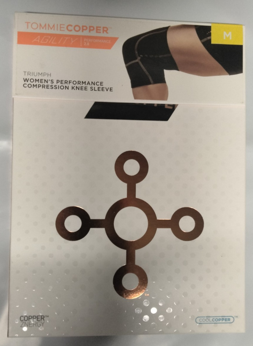 Tommie Copper Performance Compression Knee Sleeves – Black/Medium