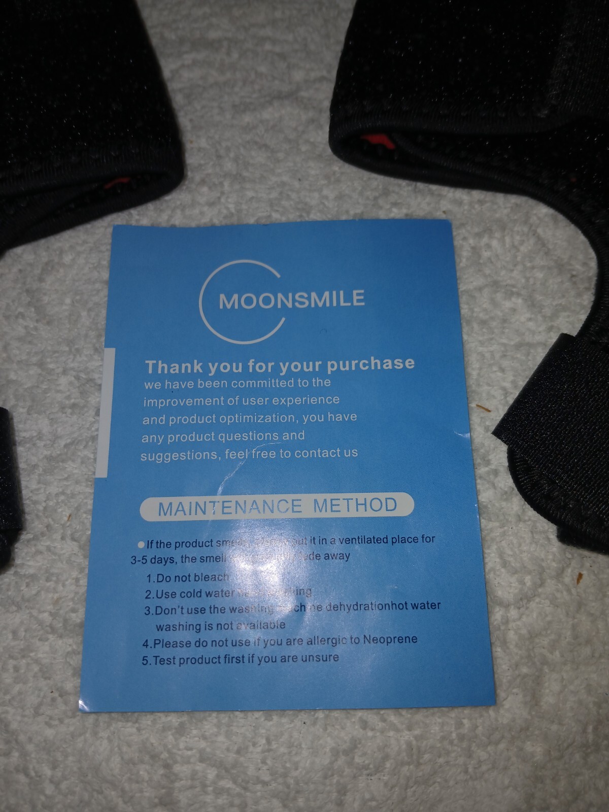 ** MOONSMILE ** ‘ BUNION SPLINTS – BLACK ‘ ONE PAIR