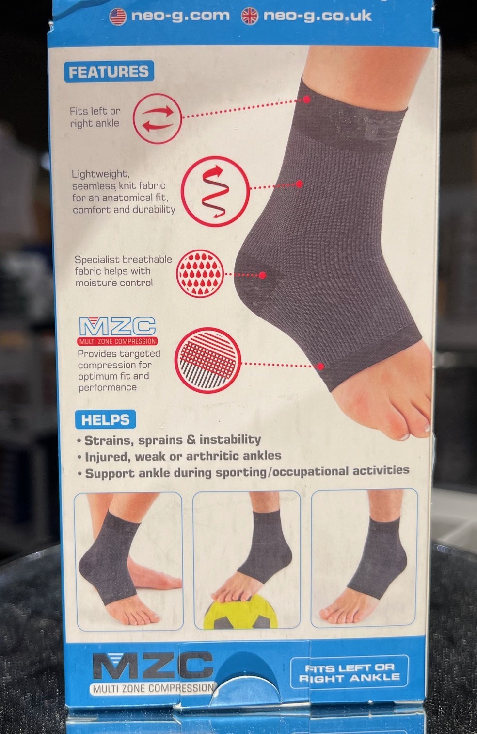 Neo G Airflow Ankle Support – Medium (Fits Either Left or Right Foot)