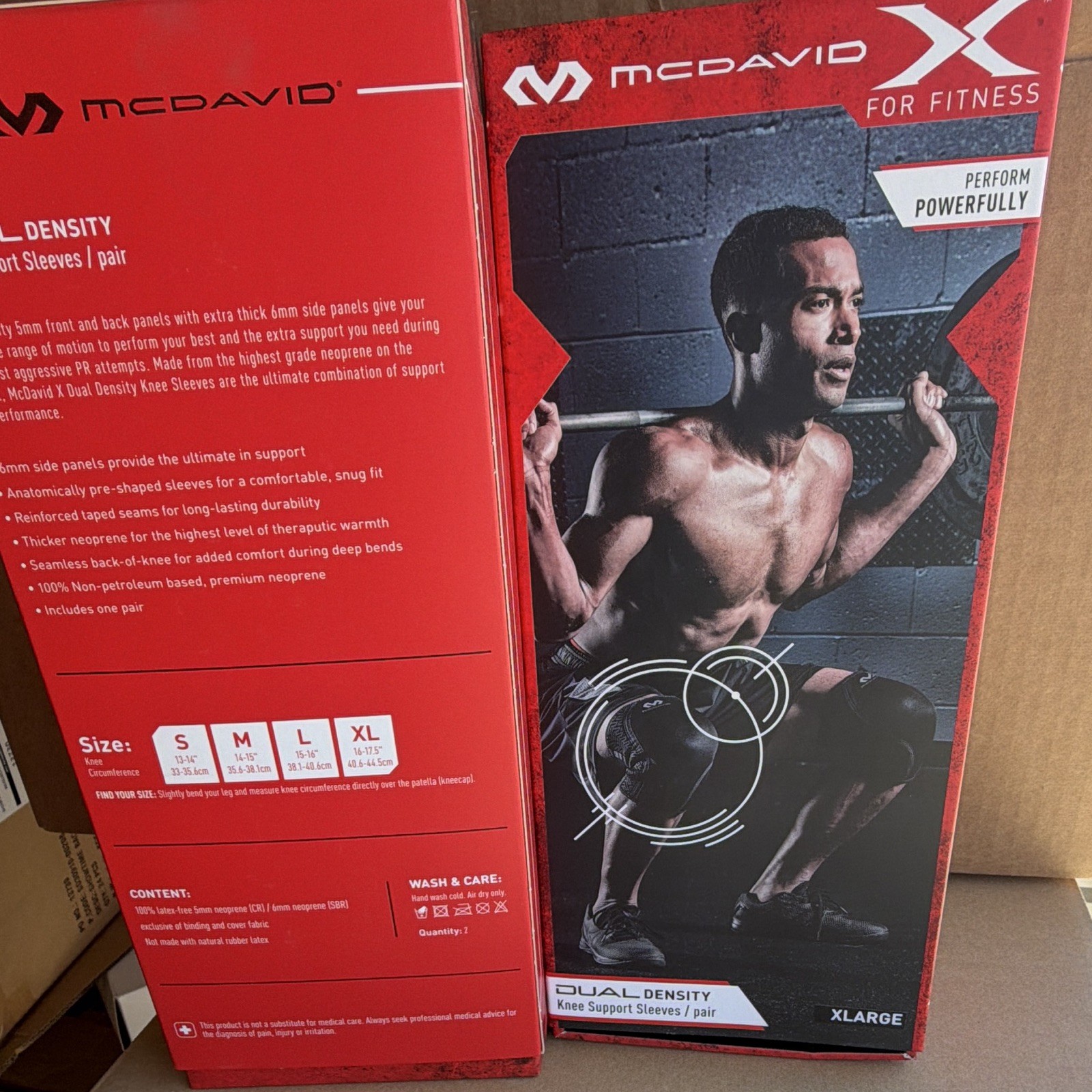New! McDavid X fitness density knee support sleeve/pair XLarge buy 2 get 1 free