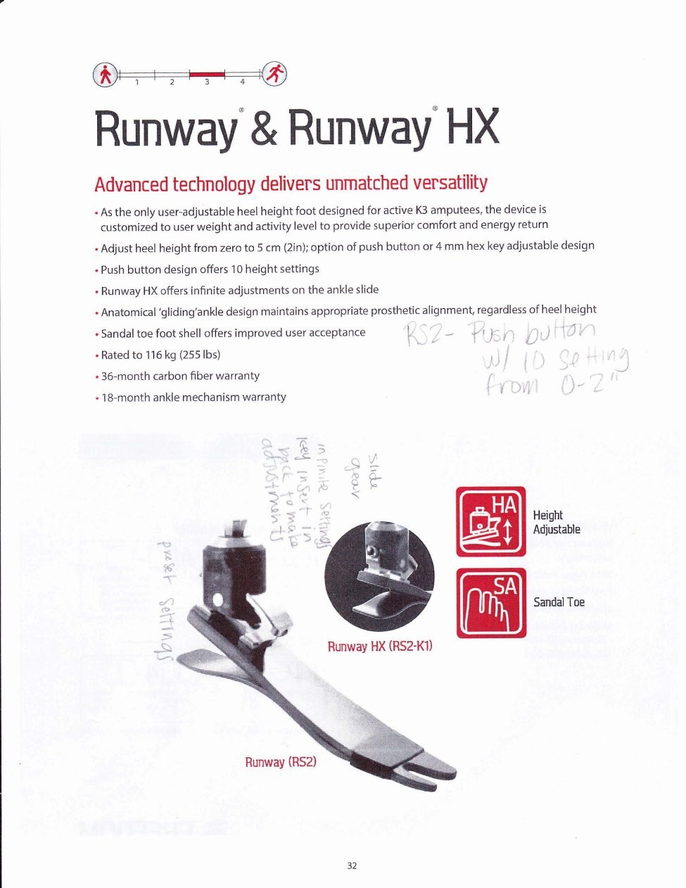 Freedom Runway Carbon Fiber Prosthetic Foot Size 27 Category 7 RIGHT