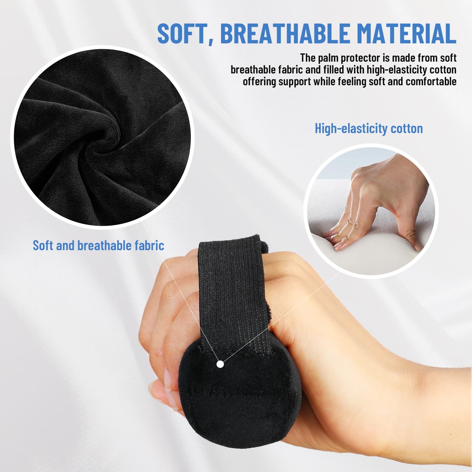 Palm Protector Grip Hand Contracture Cushion Elastic Band Finger Separator
