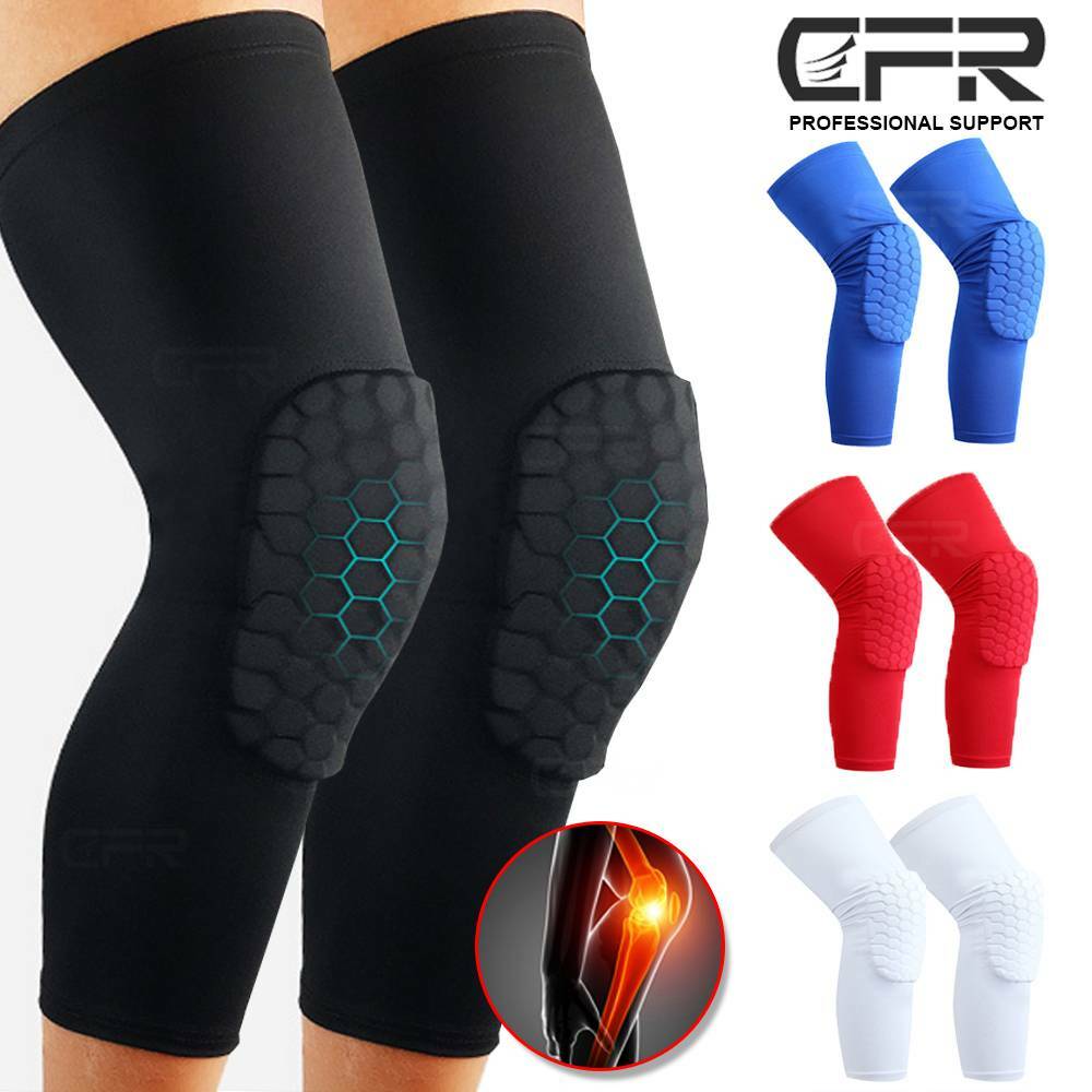 Compression Long Sleeve Support Leg Knee Pad Brace Sport Pain Guard Men Women US