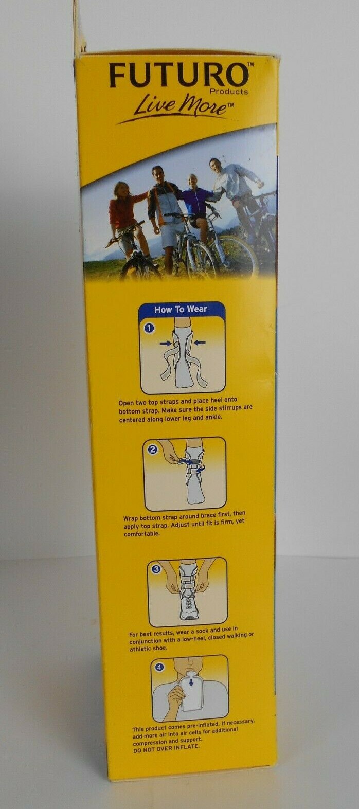 NEW 3M FUTURO ANKLE STIRRUP BRACE ADJUSTABLE BRAND NEW (48442-blu)
