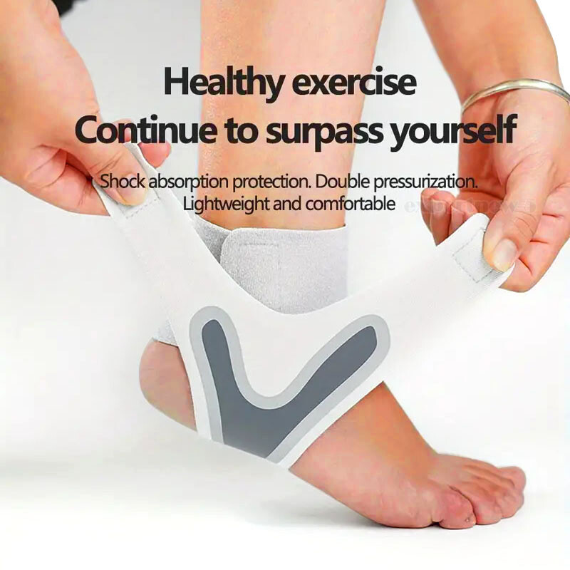 Ankle Brace Compression Support Sleeve Swelling Achilles Tendon Joint Pain Wrap@