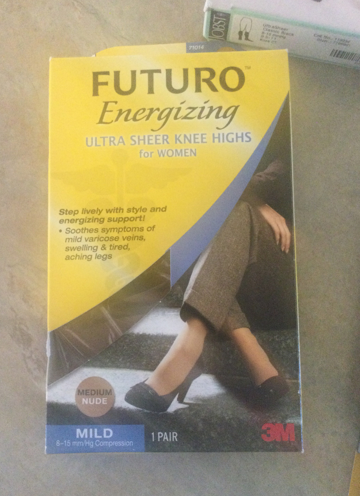Futuro & JOBST LOT of 3 Ultra Sheer Knee High 8-15 mM Compression SZ MEDIUM M