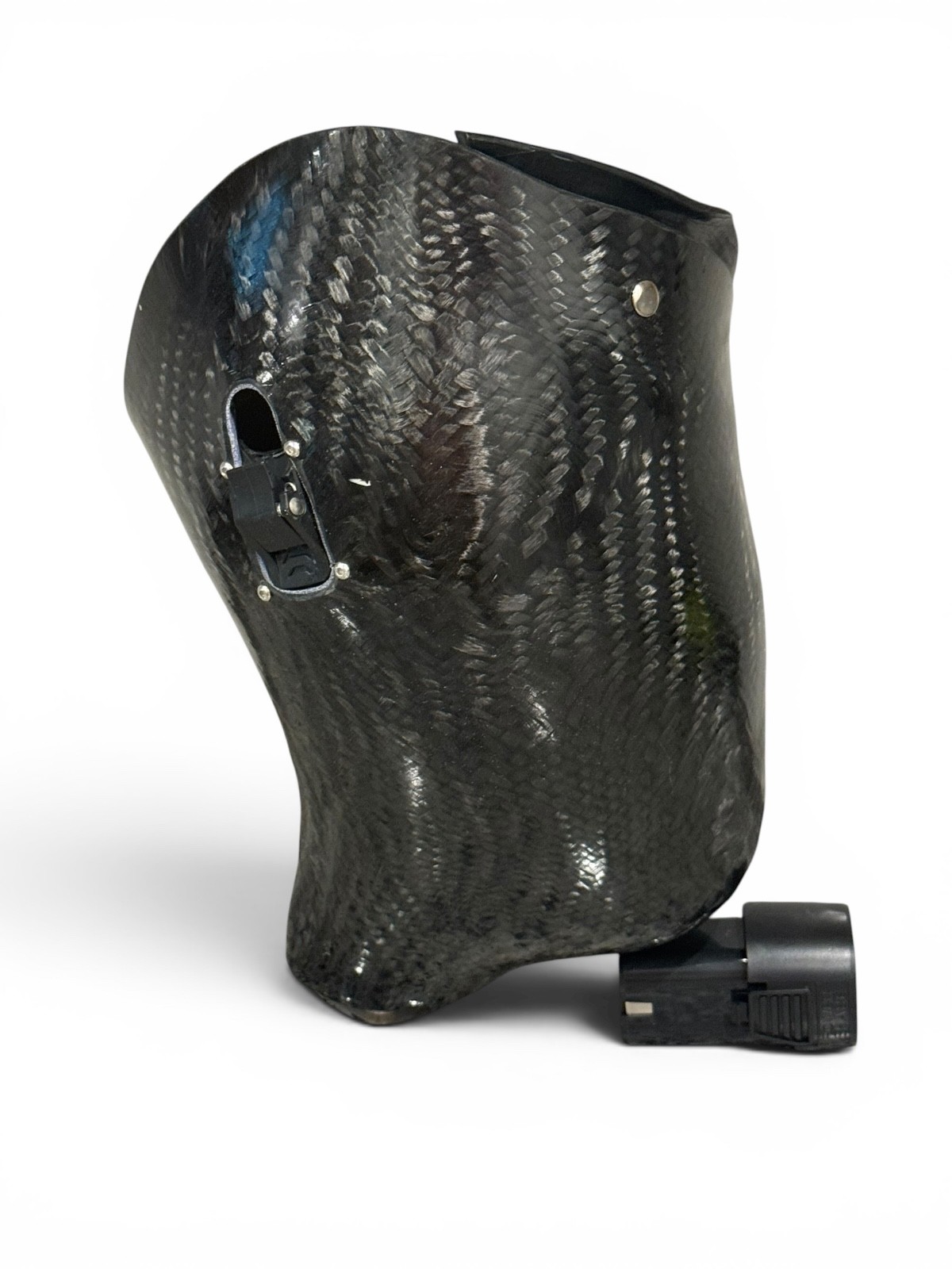Right above knee prosthetic socket. Not for medical use.