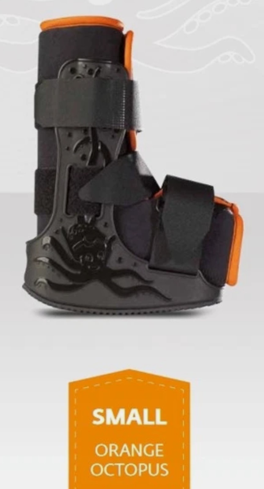 Pro Care Mini Trax Walking Boot For Kids Small w/Fun Octopus Character G.U.C.