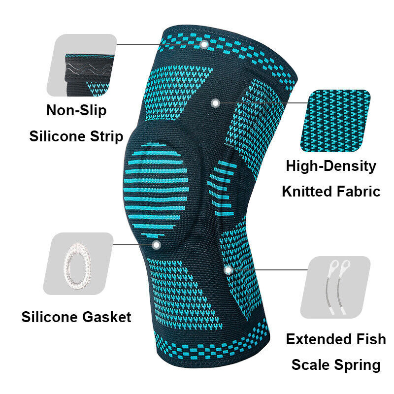 Leg Compression Sleeve Knee Brace Support Protector Arthritis Joint Pain Relief