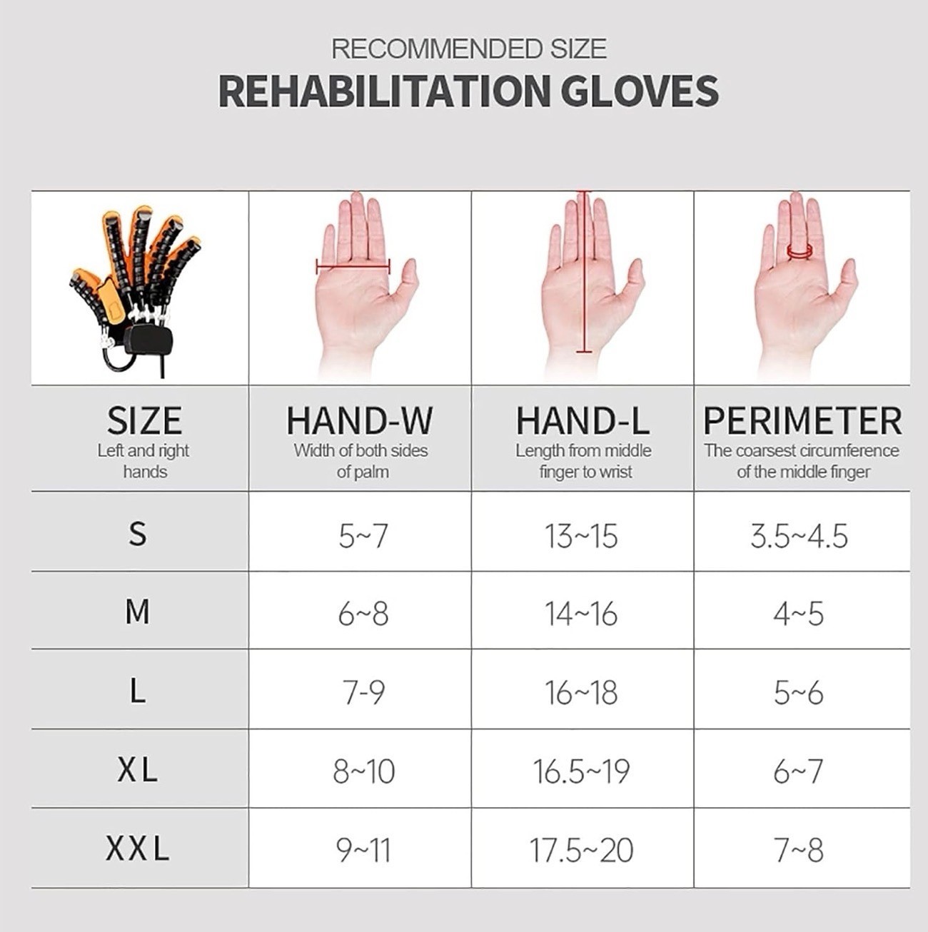 Rehabilitation Robot Gloves Hemiplegia Hand Stroke Recovery Equipment R Hand