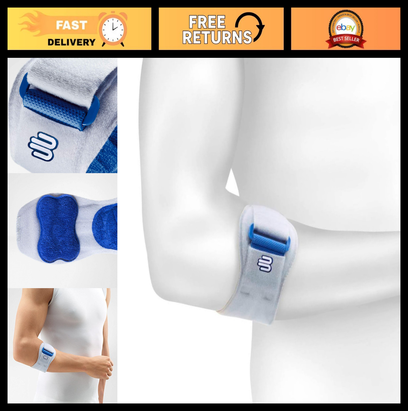 Elbow Support Strap for Pain Relief – Stabilizing Brace for Tennis & Golfer’s El