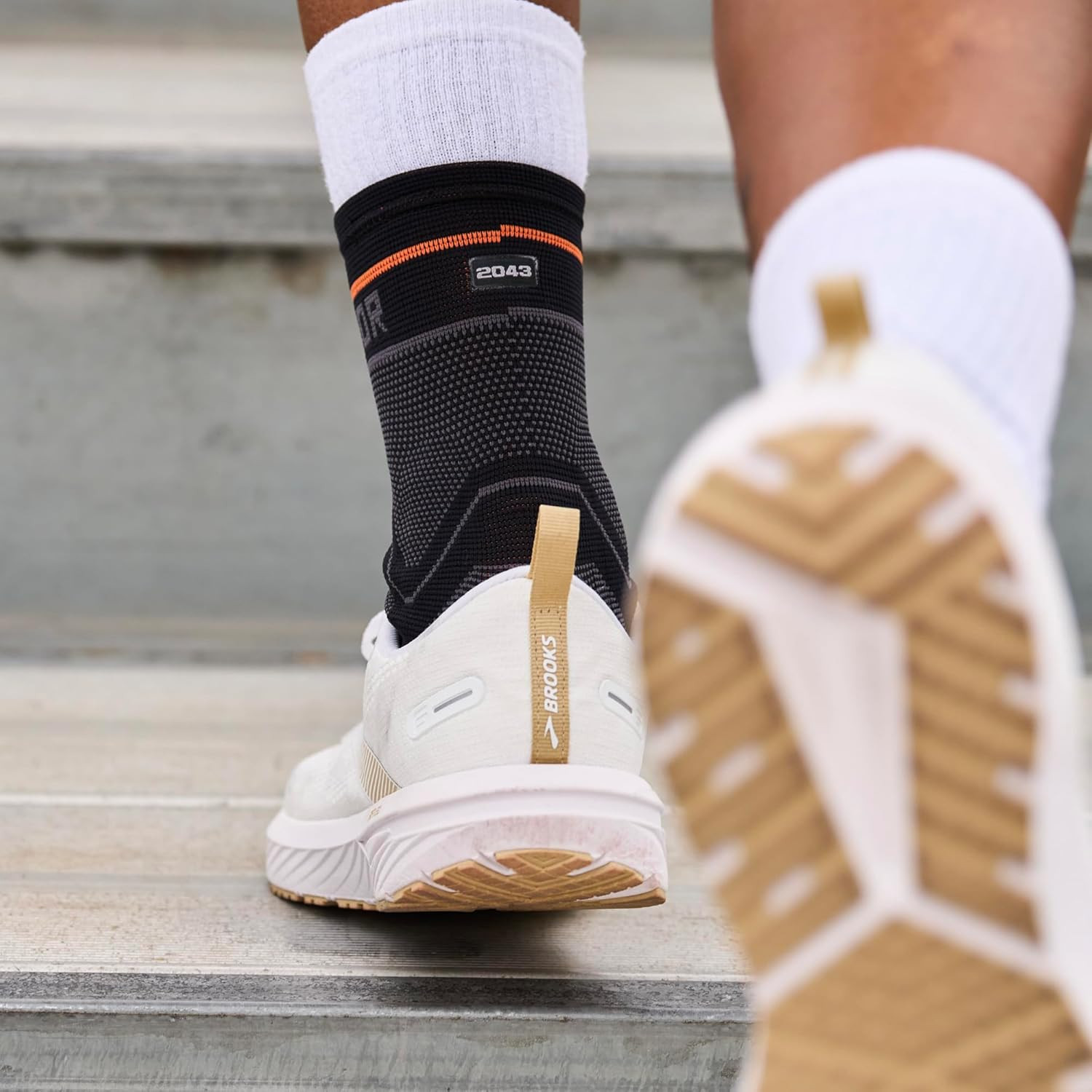 Compression Knit Ankle Sleeve with Gel Support