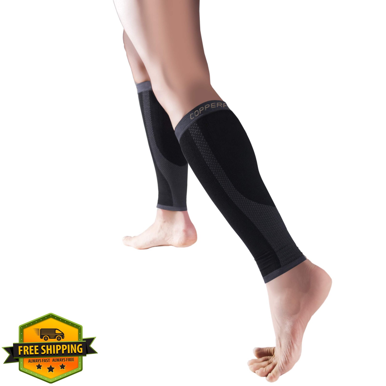 Copper Fit Calf Compression Sleeves Size Small-Medium