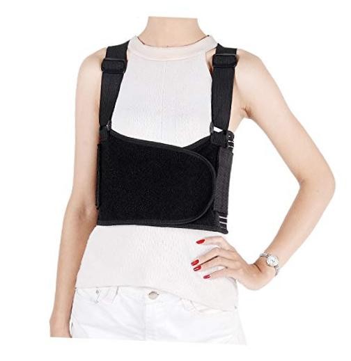 Rib and Chest Support Brace, Broken Rib Brace, Breathable Medium (Pack of 1)
