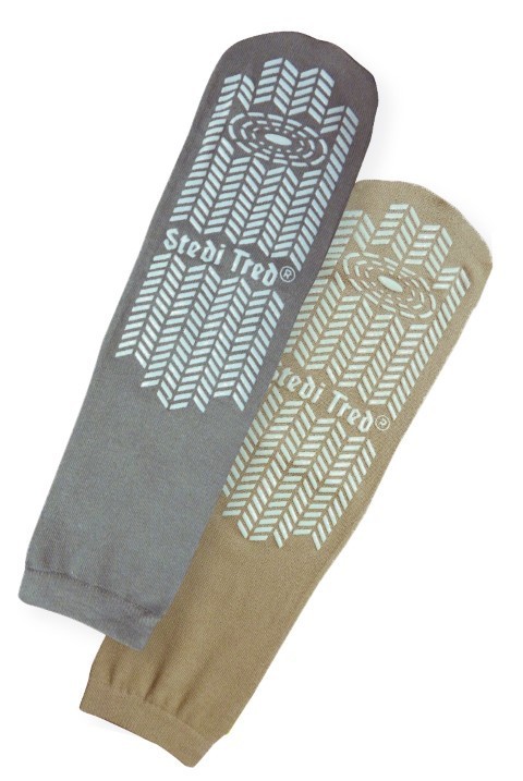 Universal STEDI TRED Slipper socks 3pr/pkg (2 beige, & 1 gray)
