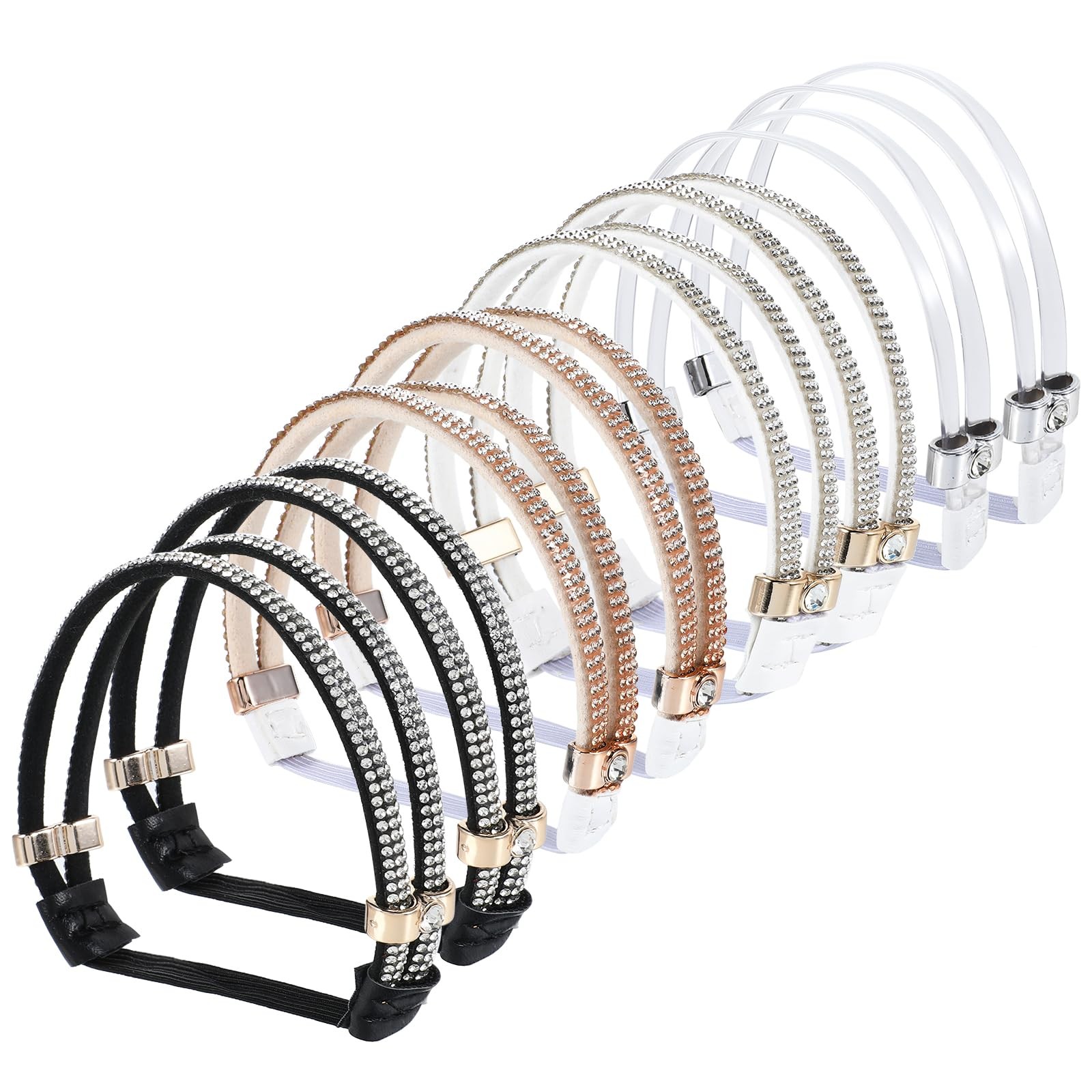 4 Pairs High Heels Shoe Straps Elastic Holding Heels Ankle Belt Band Detachab