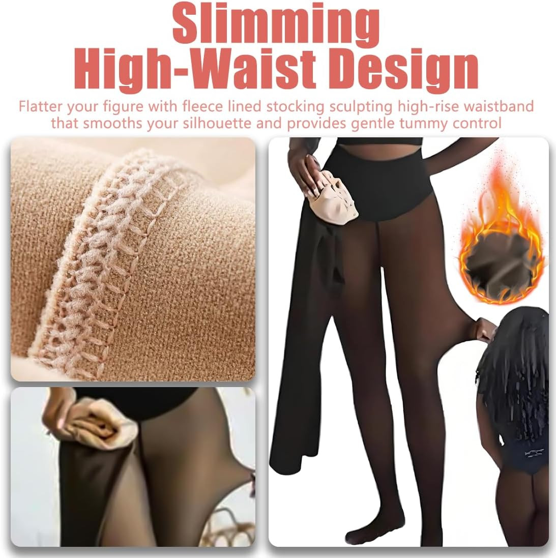 New Compression Band & One Seam Option, the Original Magic Fleece Lined Leggings