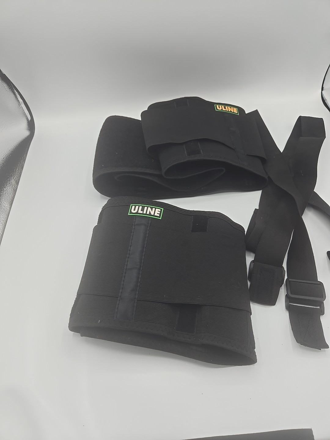 pack of two with a single strap Uline Back Support Belt Wrap Black 34-38 Inches