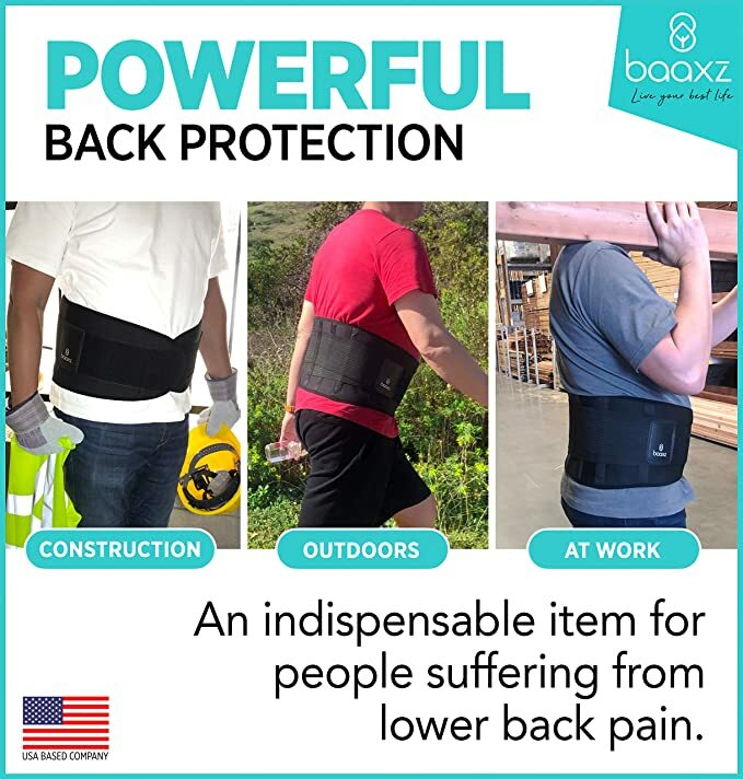 Back Support Lower Back Brace Pain Relief Lumbar Supports Belt for Men and Women