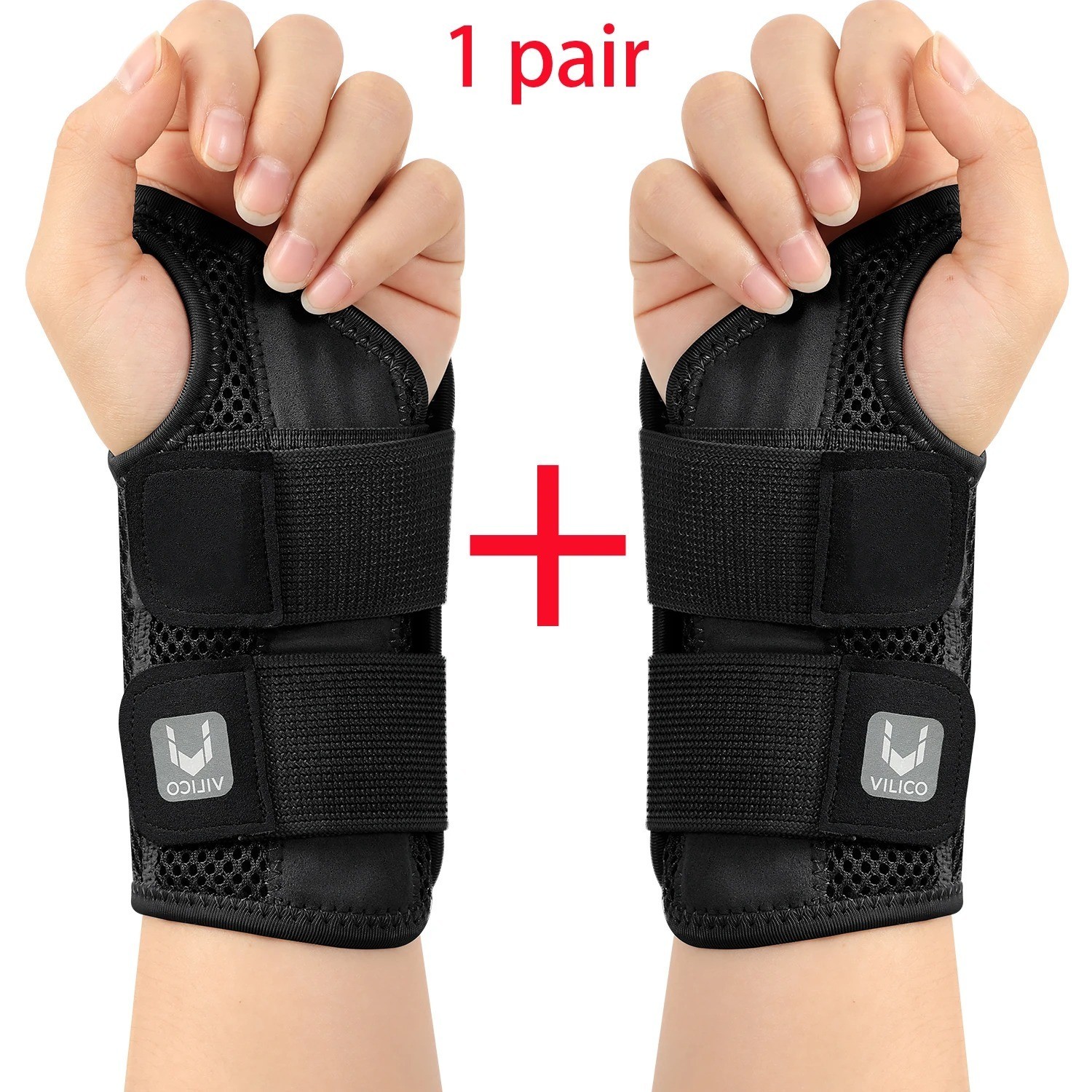 NEW Wrist Brace for Carpal Tunnel – Adjustable Night Support Brace with Splints