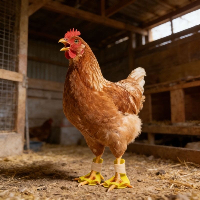 Pack of 4 Ventilated Chicken Leg Splints for Injury Amendment Modifiable Belts