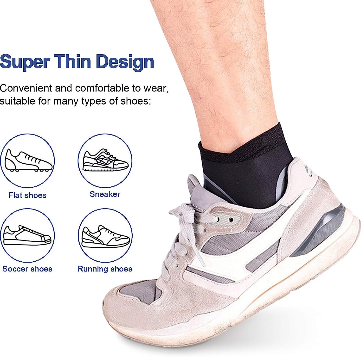 Ankle Brace Support Compression Elastic Plantar Fasciitis Pain Relief Foot Wrap