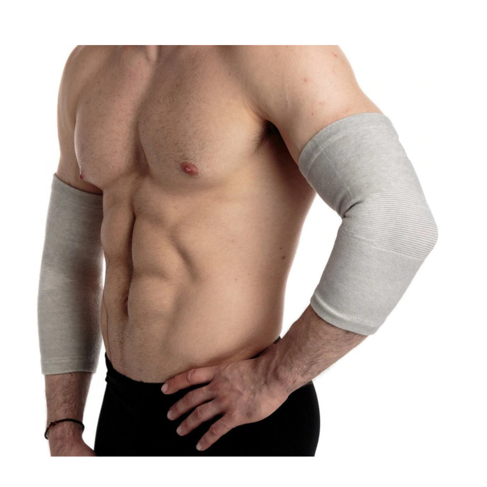 ORTHOPEDIC BAMBOO COMPRESSION ELBOW SUPPORT BRACE GUARD ARTHRITIS PAIN SPORTS