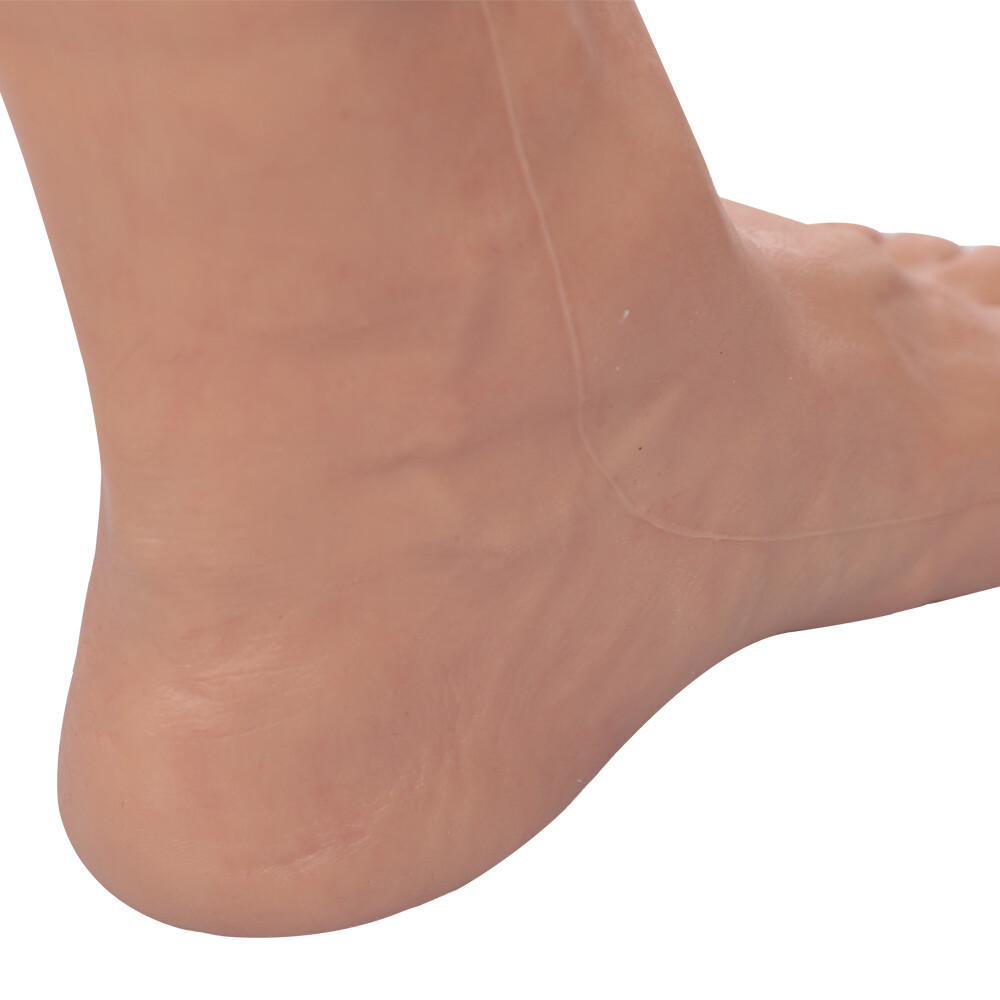 Highly Simulated Skin Artificial Silicone Prosthesis Foot Sleeve Leg Cover Scars