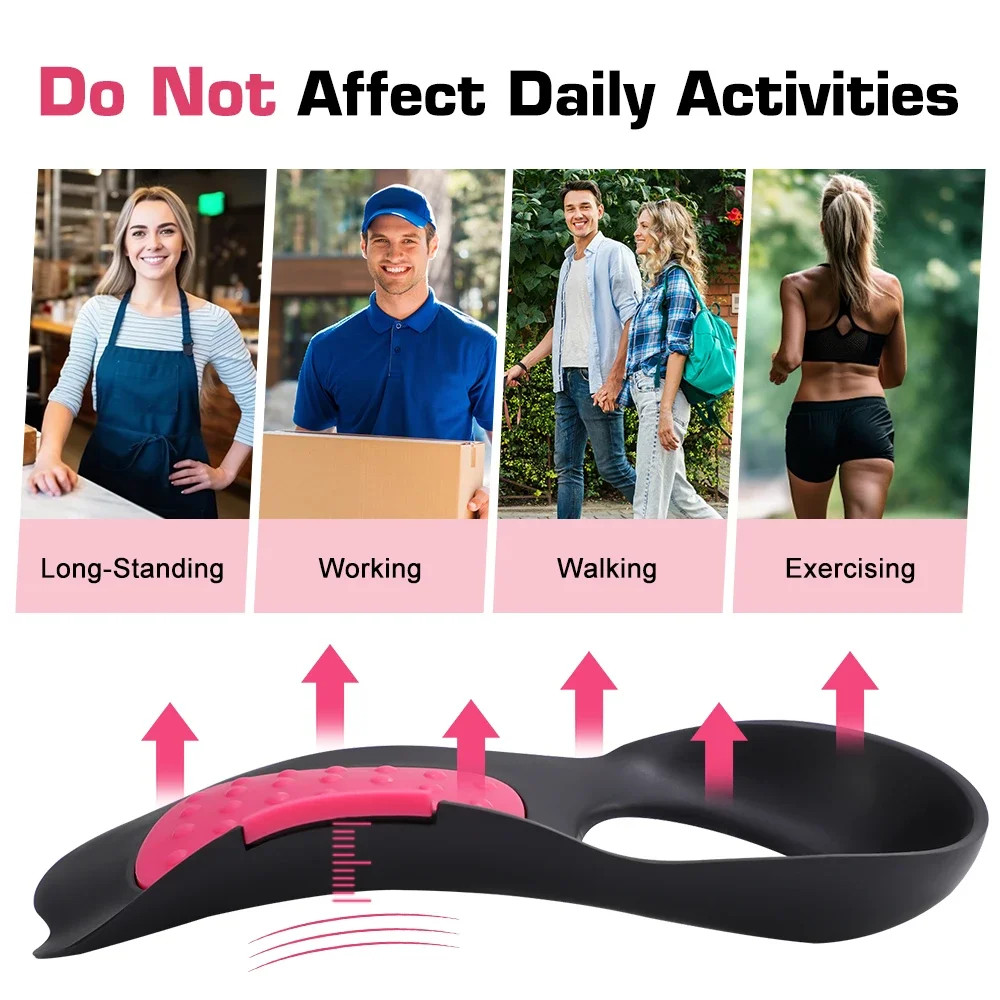 Arch Support Orthopedic Insole For Walk With Arch Half Pad X/O Type Leg Wearable
