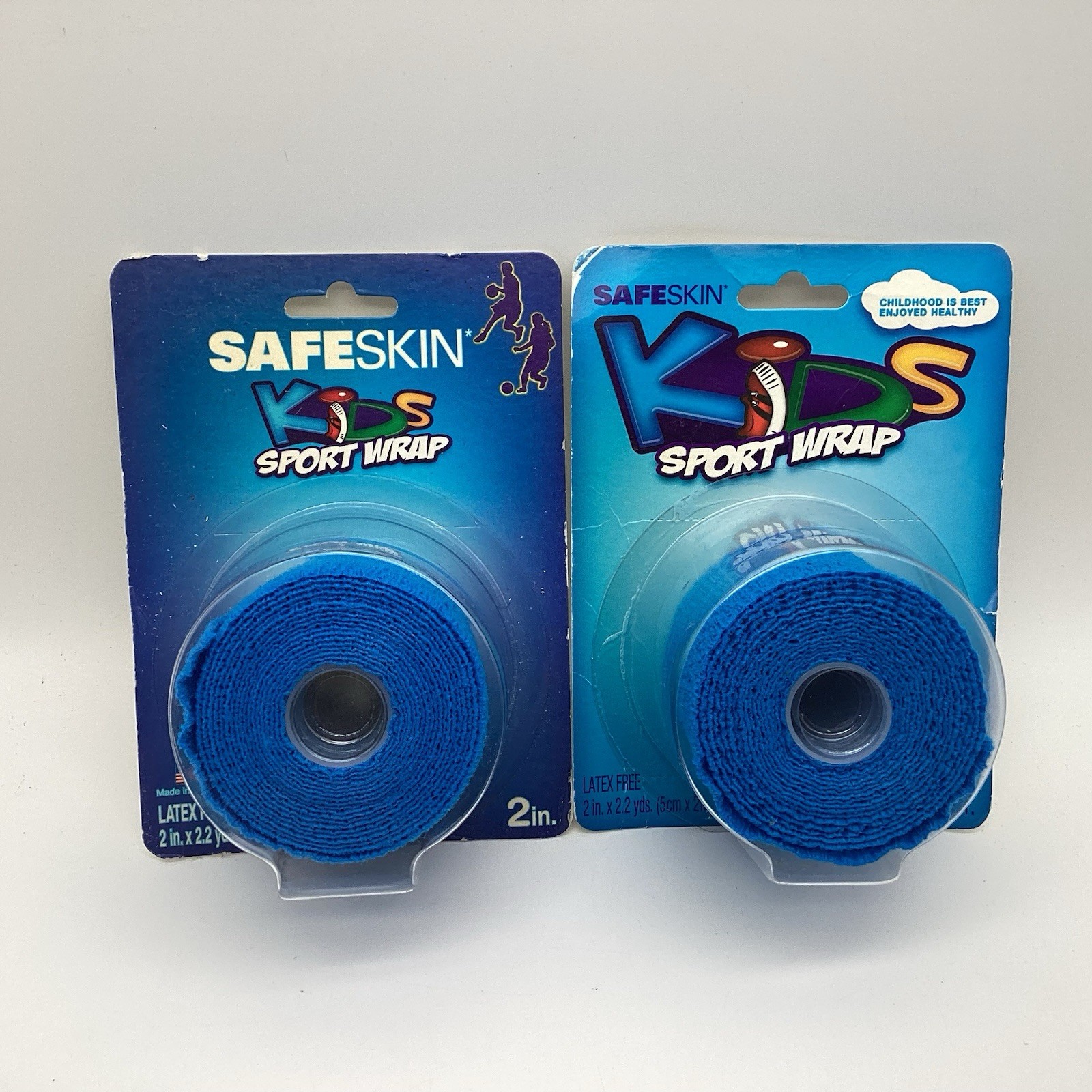 New SafeSkin Kids Sport Wrap Latex Free 2 rolls 2 Inch By 2.2 yds per roll NIP