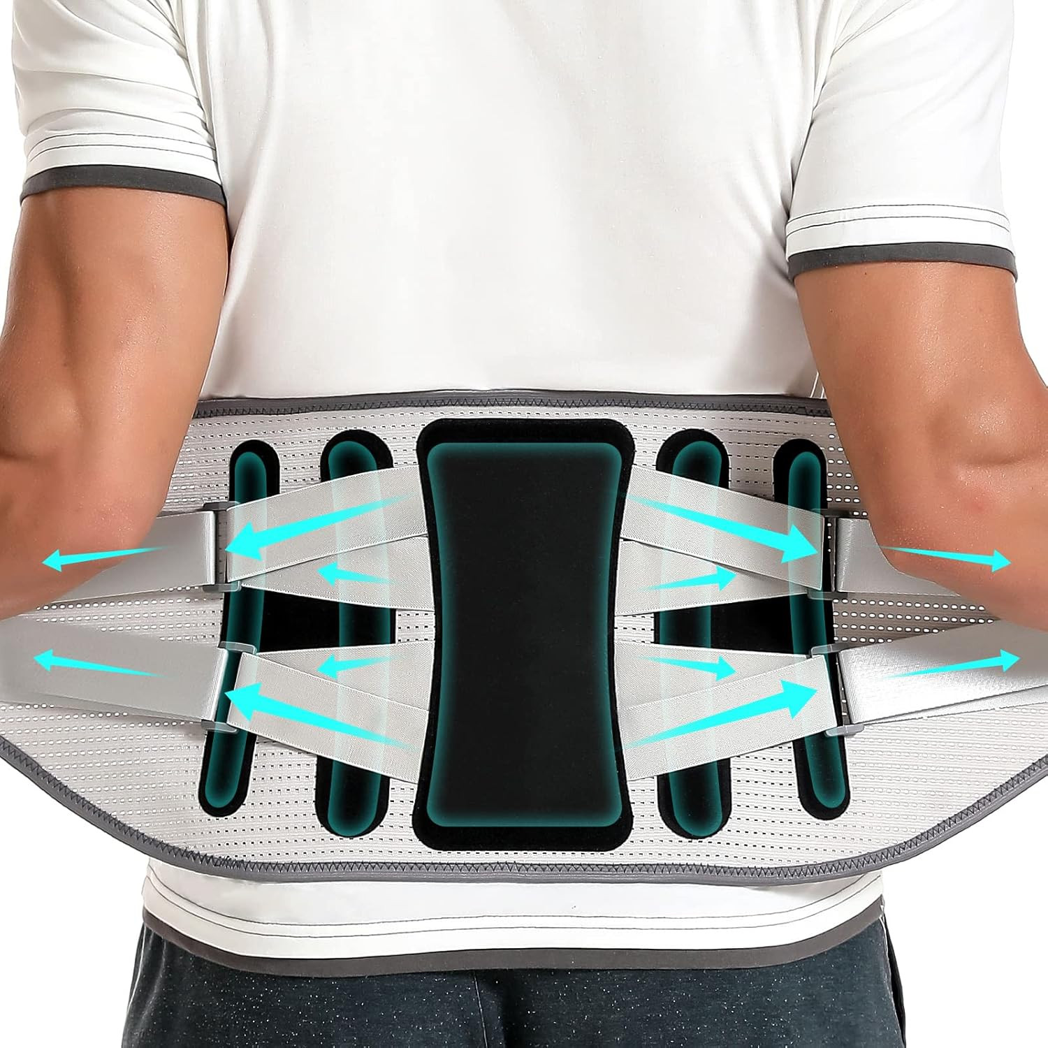 Back Brace for Lower Back Pain – Lumbar Support with Bionic Support System, Adju
