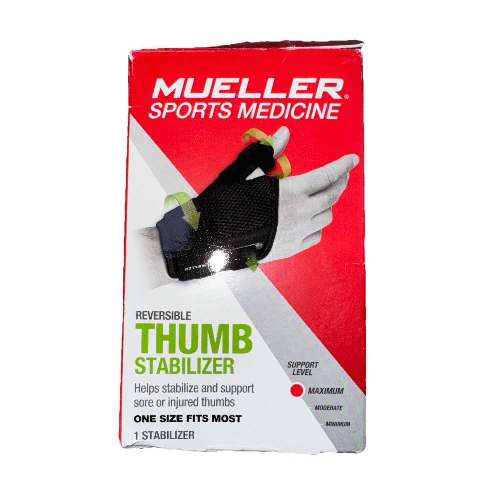 Müller 62712 Sports Reversible Thumb Stabilizer – Black Box Damage NEW