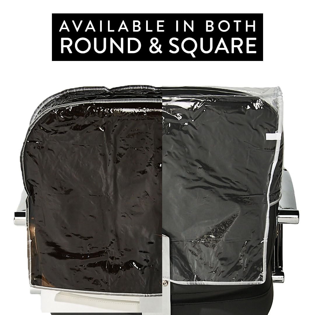 Betty Dain Salon Chair Cover, Protects Spa/Salon 2 Pack, Clear