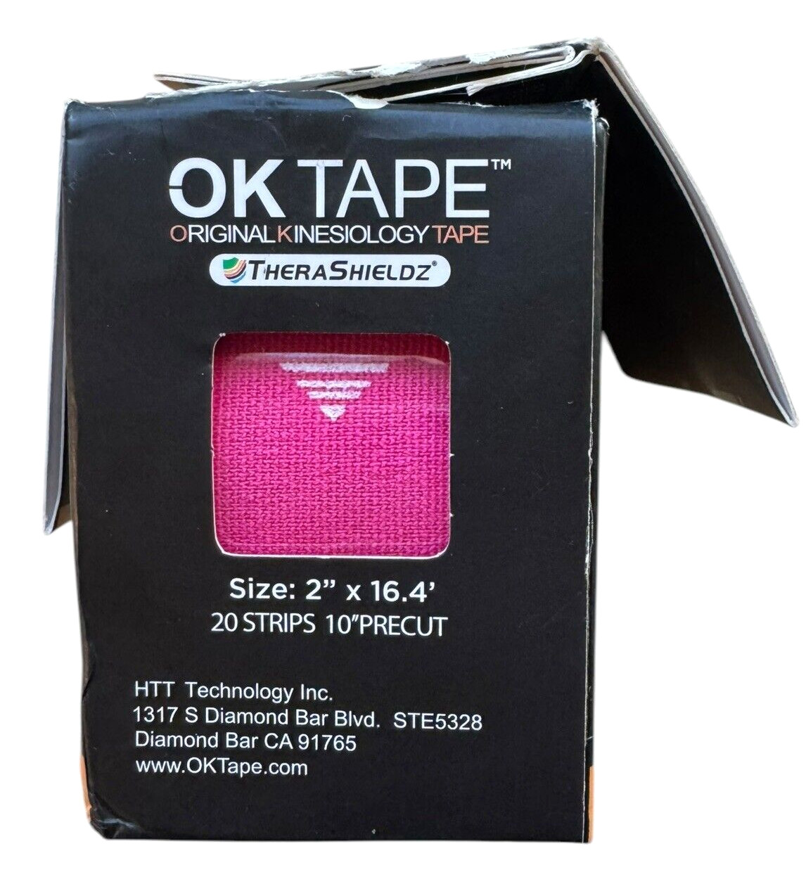 OK Tape Classic Precut Kinesiology Tape – Pink – 20 Count – 2″ x 16′ – Ex: 4/27