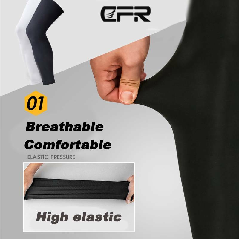 Knee Support Brace Compression Sleeve Leg Long Sports Basketball Pain Relief IA