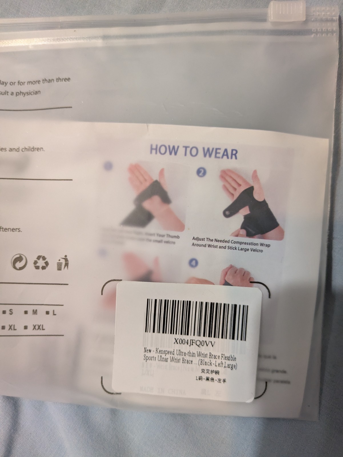 Ulnar Wrist Brace for Left Hand, Ultra-Thin Elastic Wrist Wrap flexible Kenspeed