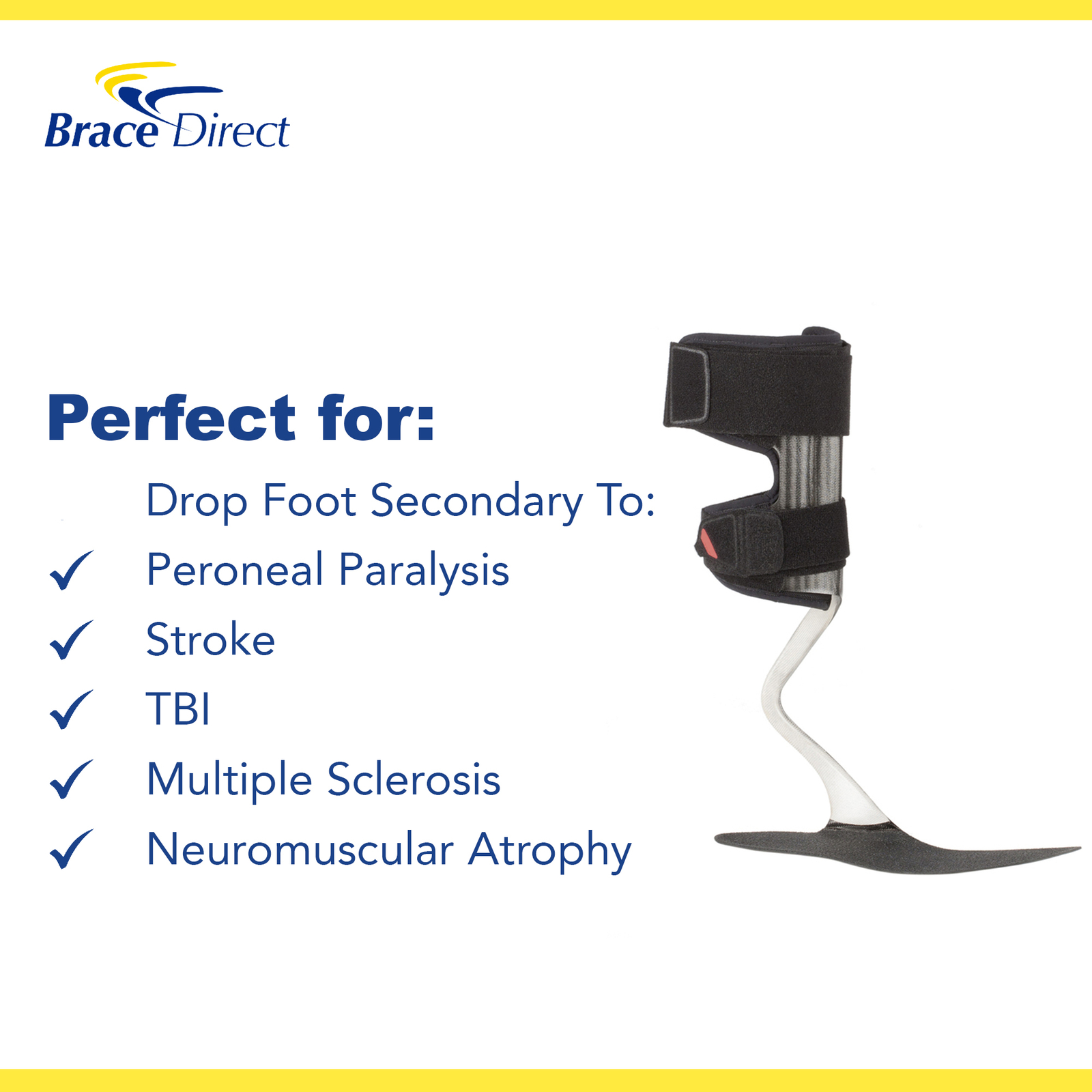 Reaction Plus AFO- Lightweight Design for Drop Foot – Brace Direct