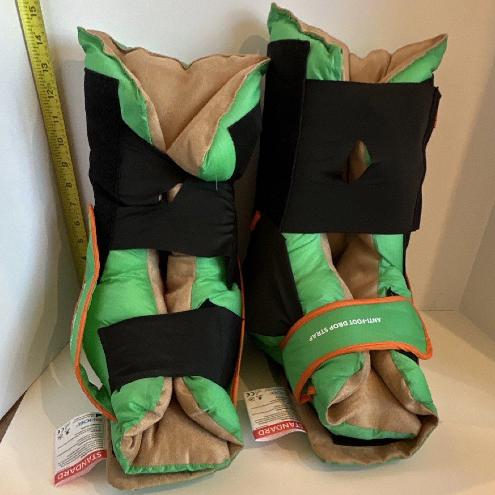 EHOB TruVue Heel Protector Standard Adjustable Anti-Foot Drop Strap Green CE