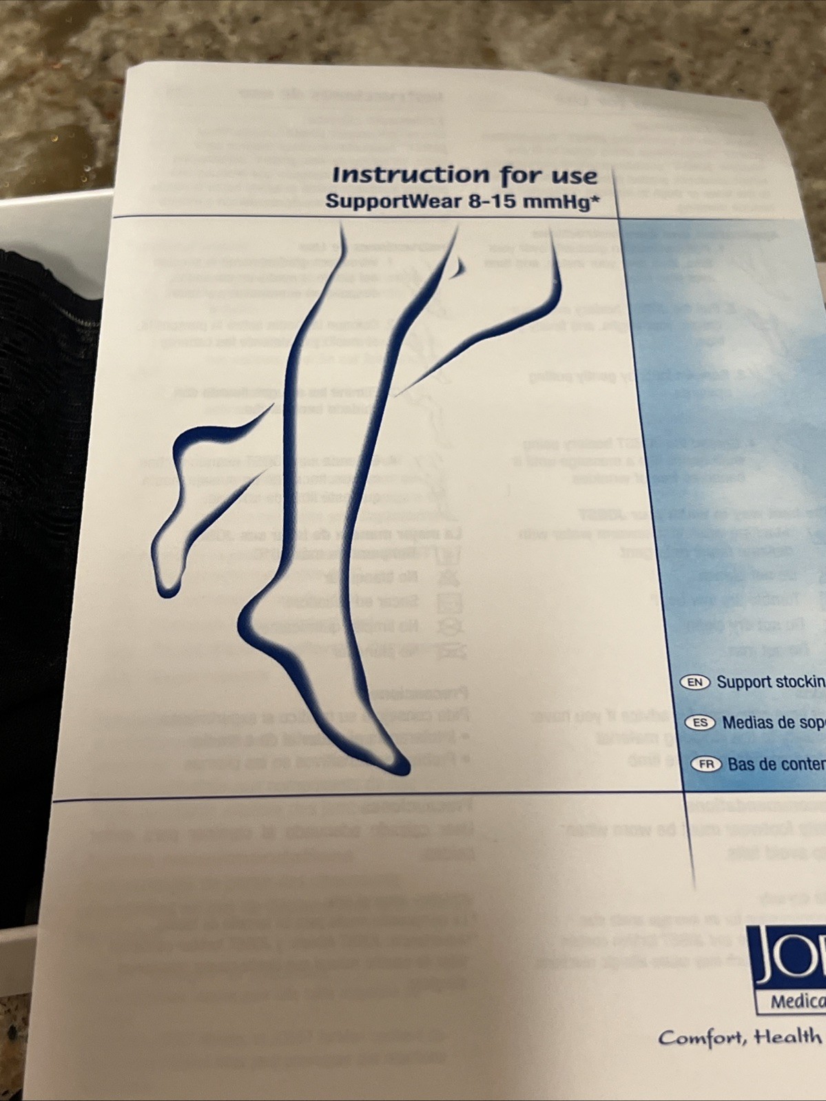 Womens Compression Thigh Stockings 8-15 mmhg Supports Jobst UltraSheer XL BLK