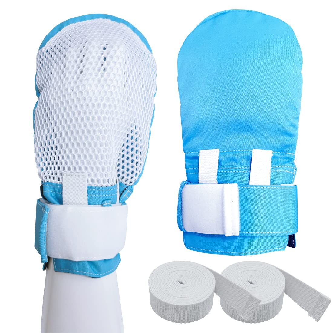 Restraint Gloves for Dementia Patient, Assistance Glove with Zipper Opening F…