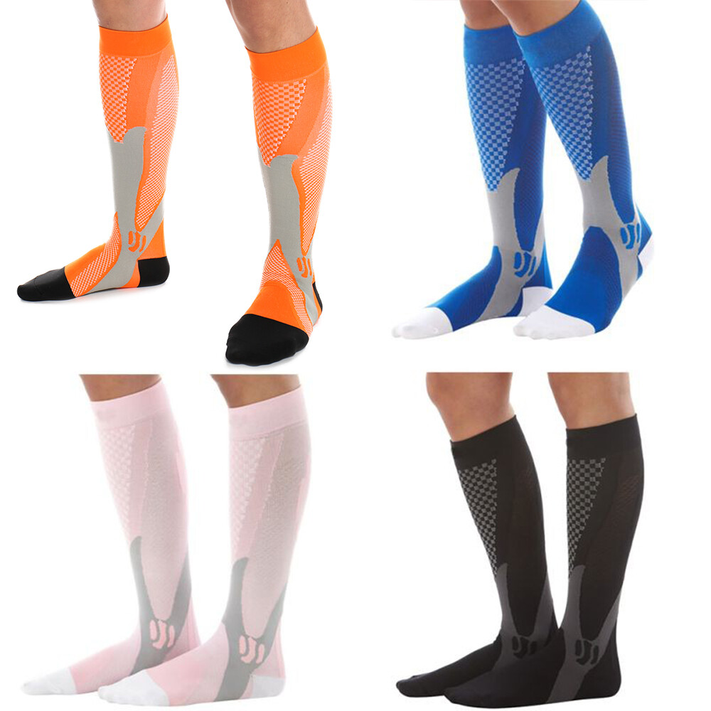 Copper Compression Socks Men Women Calf Shin Leg Running Fitness Sleeve