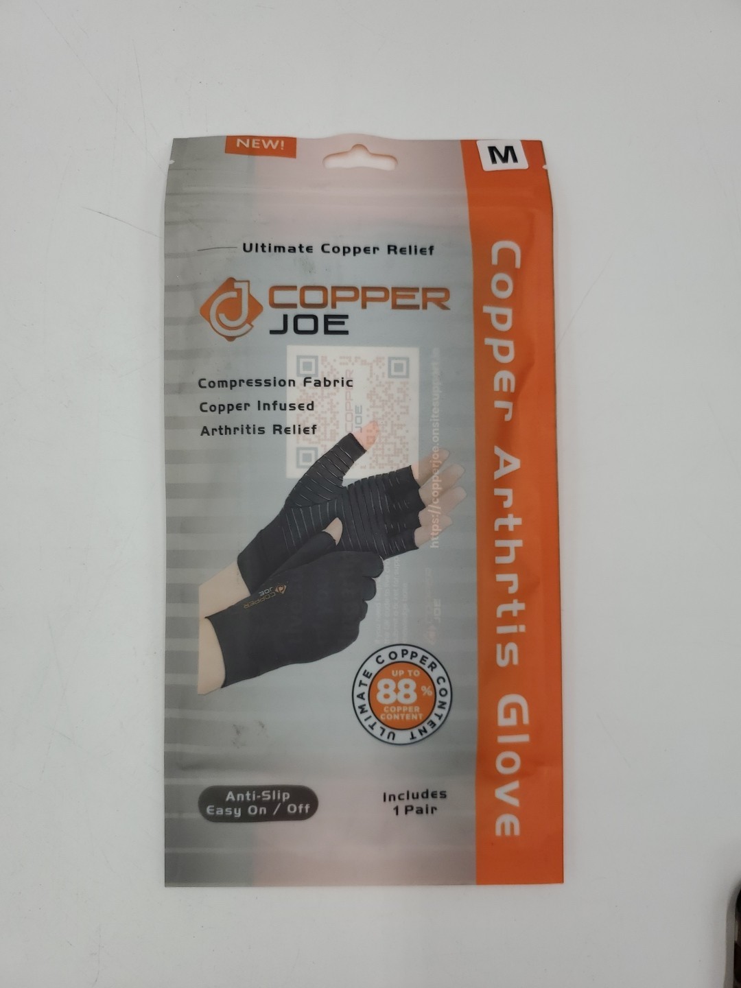 Copper Joe copper arthritis glove Size M
