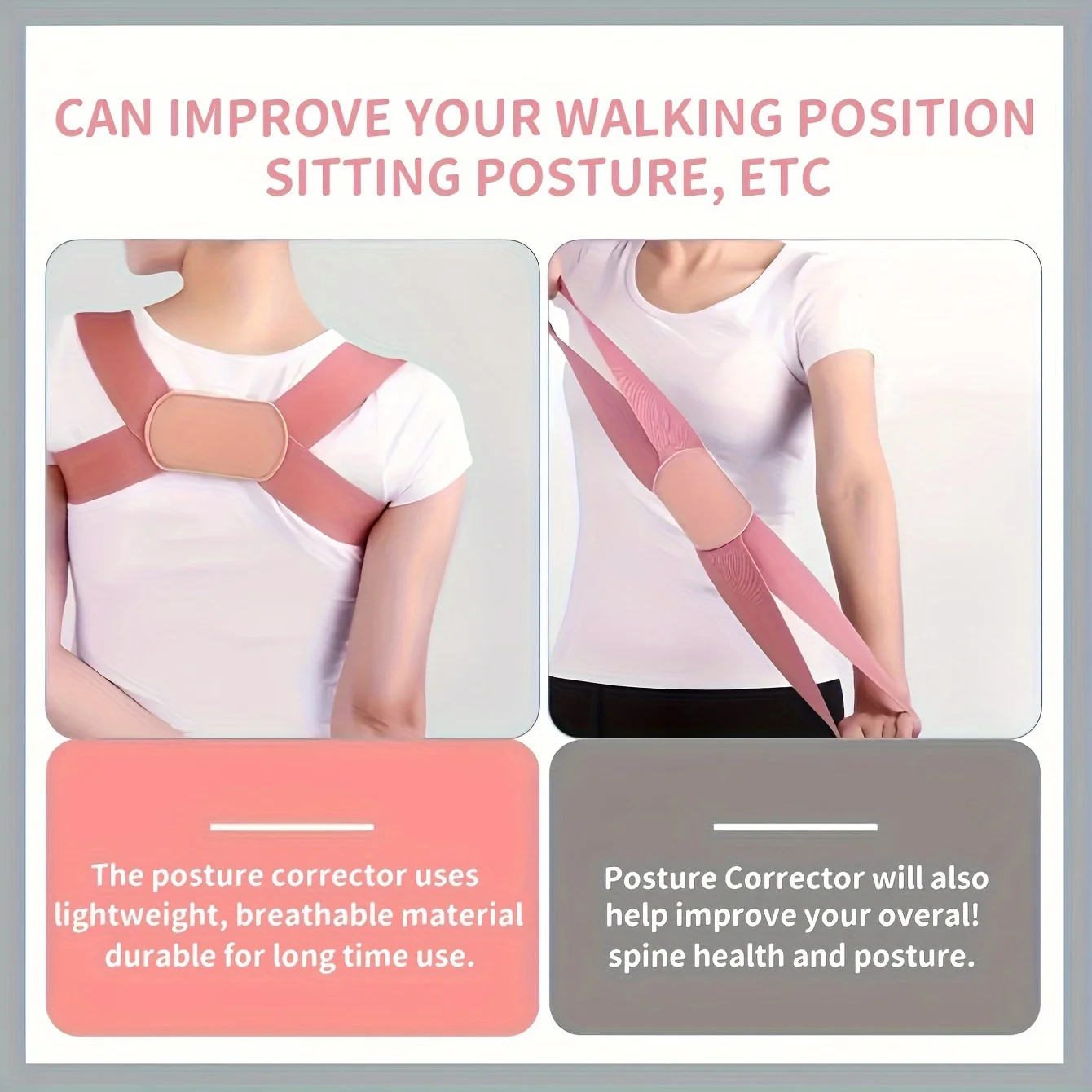 breathable invisible posture corrector fashionable comfortable back support